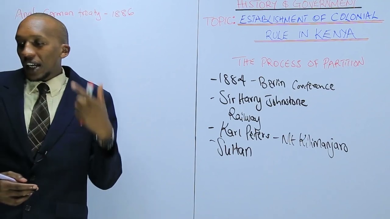 HISTORY FORM 3_ESTABLISHMENT OF COLONIAL RULE IN KENYA_The Process of Partition_L2