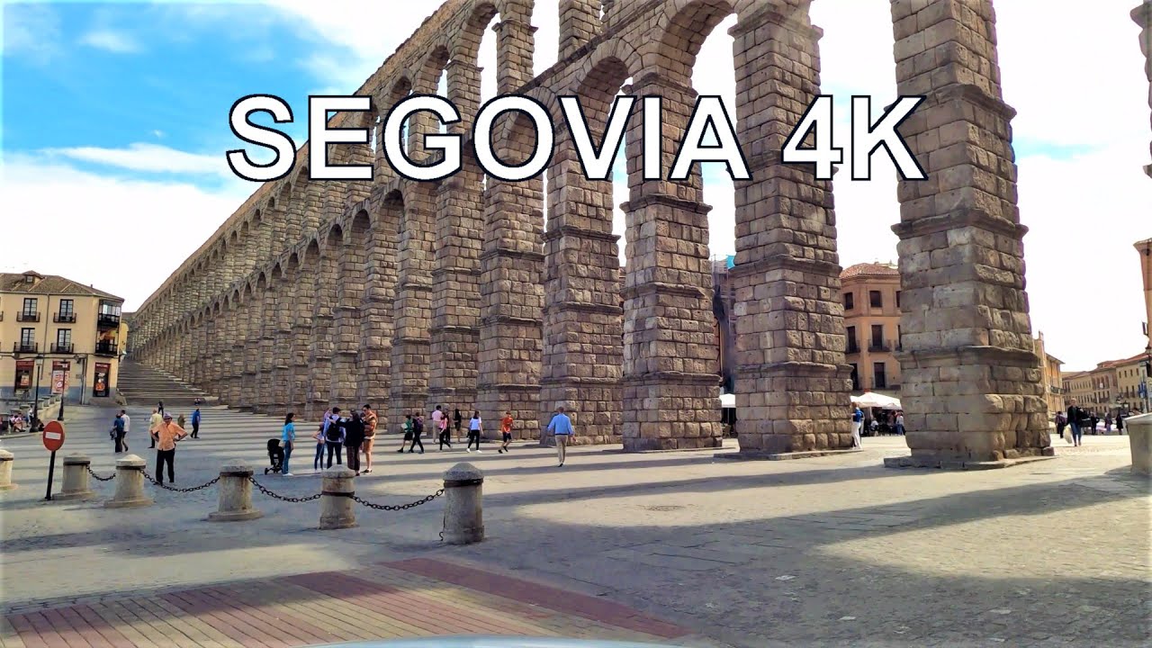 Segovia (Castilla y Leon, España) Conduciendo 4K Viaje en Coche