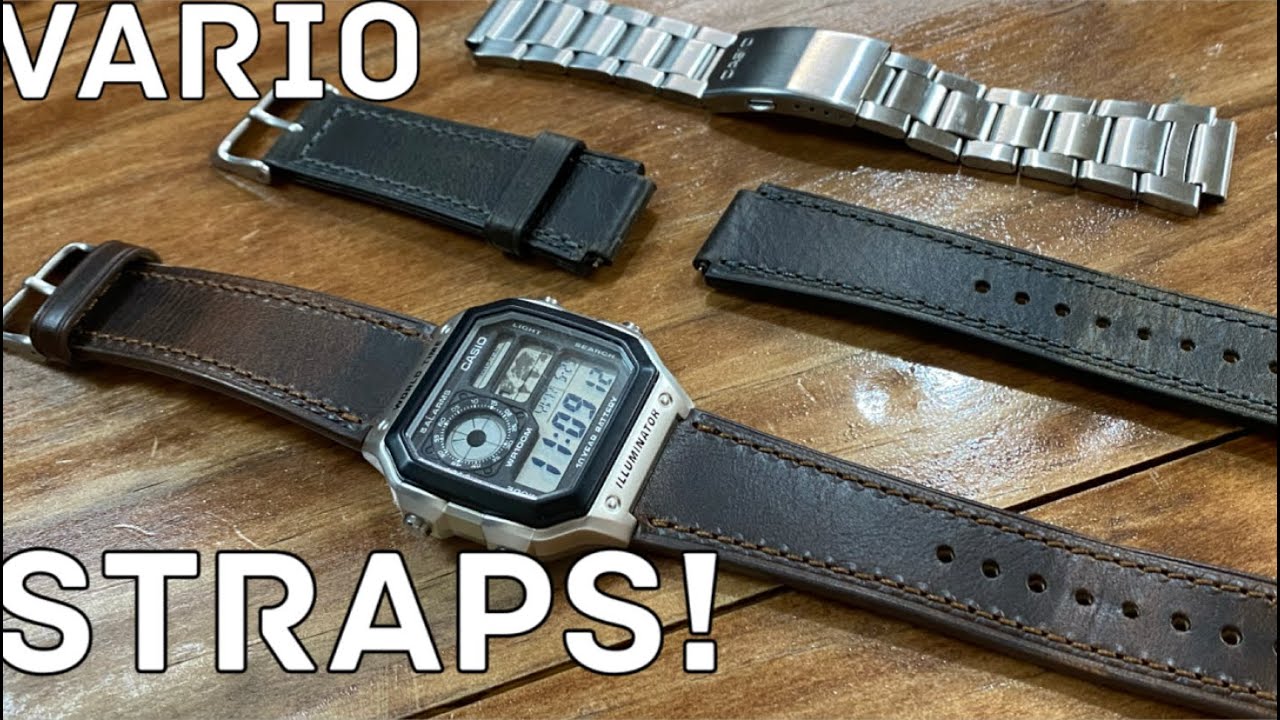 Обновление Casio World Time! Ремешки Vario Leather