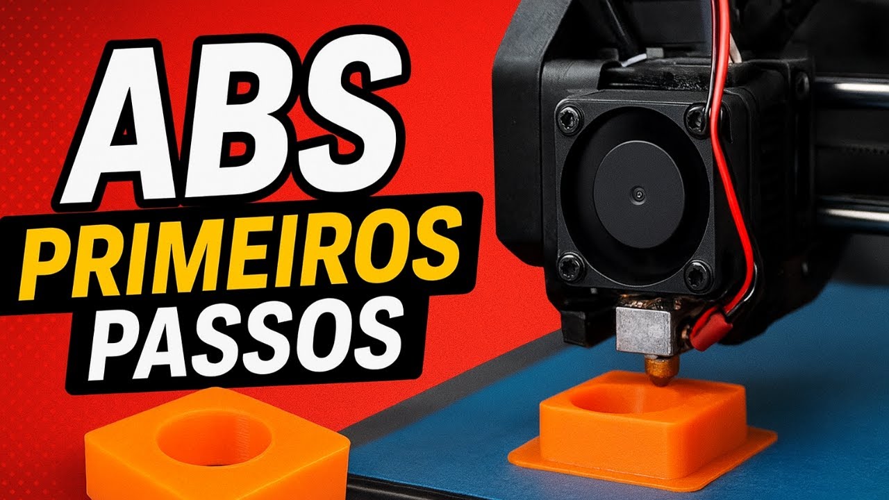 🎯 Passo a Passo Como Imprimir ABS na Impressora 3D (Sem Deformar) – Completo