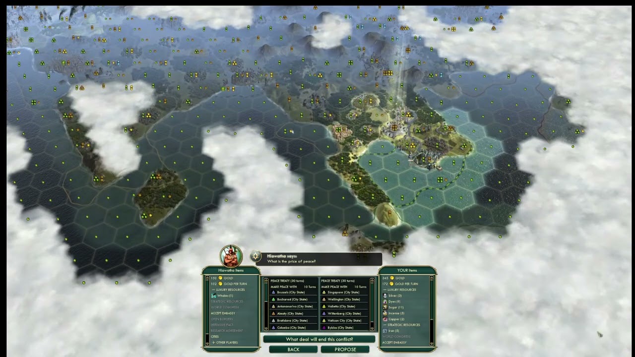 Conquering the entire Planet on deity! Marathon speed with teams! Civ V game! part 9