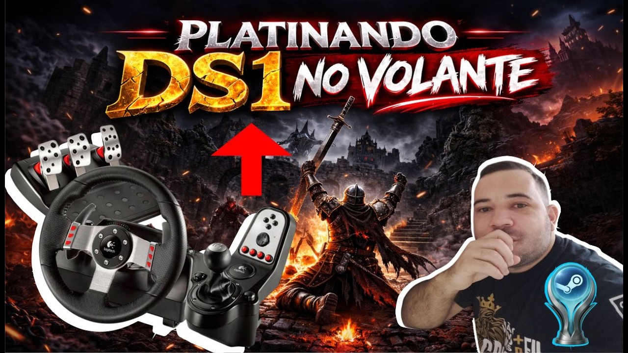 PLATINANDO DS1 NO VOLANTE 😱 Hardcore no Dark Souls