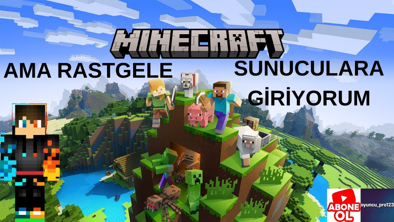 🔴minecraft ama rastgele sunuculara giriyorum canlı yayın🔴