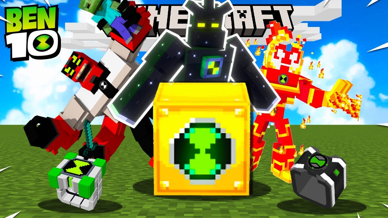 มายคราฟ แข่งสุ่ม BEN 10 มาสู้กัน! เอเลี่ยนโคตรฮา55 (Minecraft)