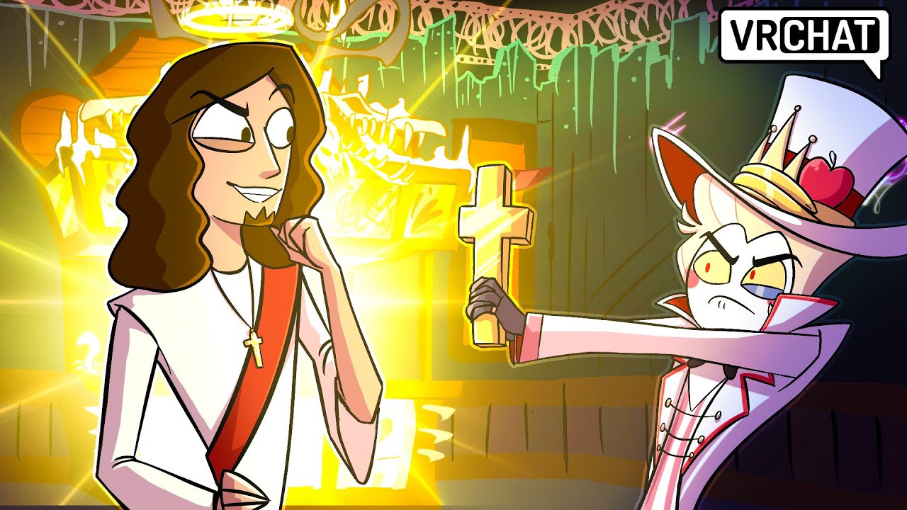 Lucifer MEETS JESUS CHRIST in Hazbin Hotel VRChat