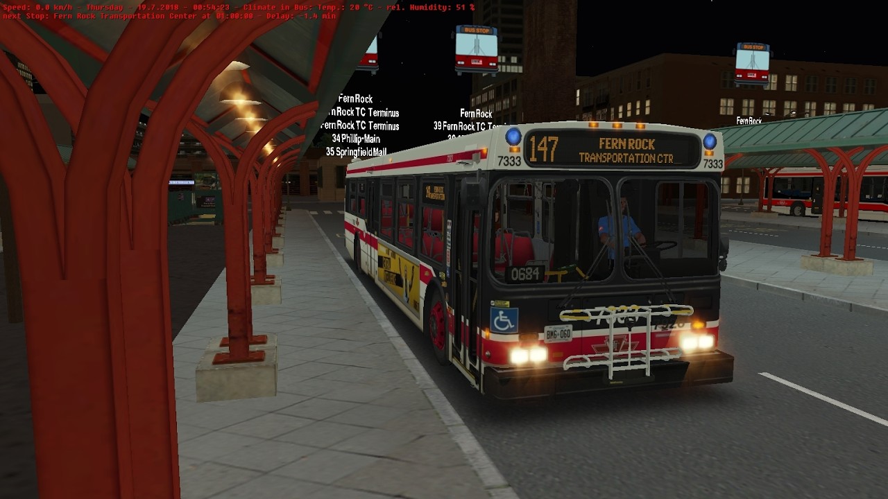 OMSI 2- Cayuga  (Toronto Transit Commission) route 147 to Fern Rock