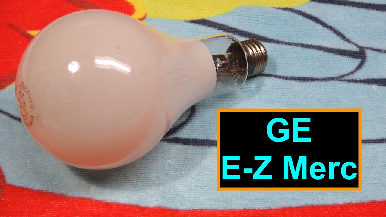 Ртутная лампа GE E-Z Merc мощностью 160 Вт со встроенным балластом