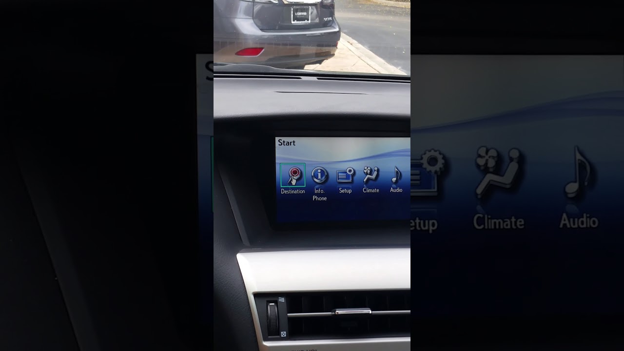 2012 Lexus RX 350 Navigation operation