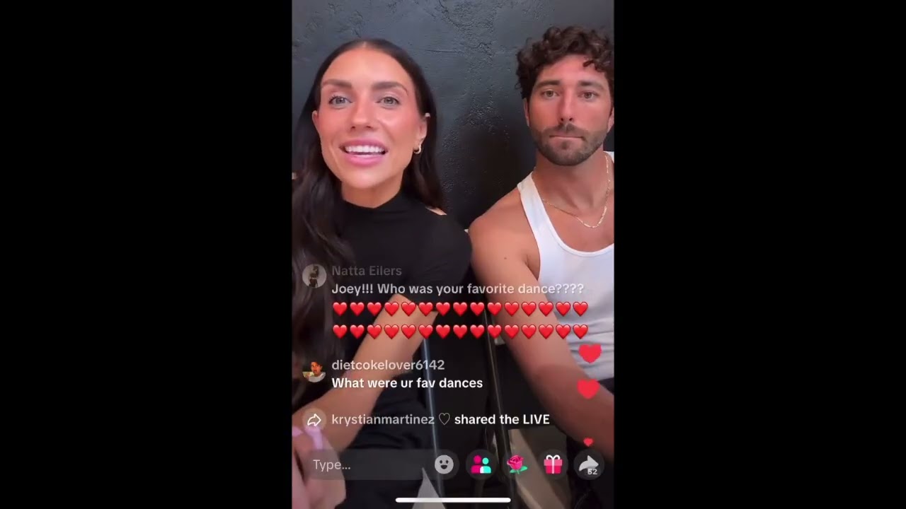 Joey Graziadei & Jenna Johnson - TikTOk Live 9.29.25