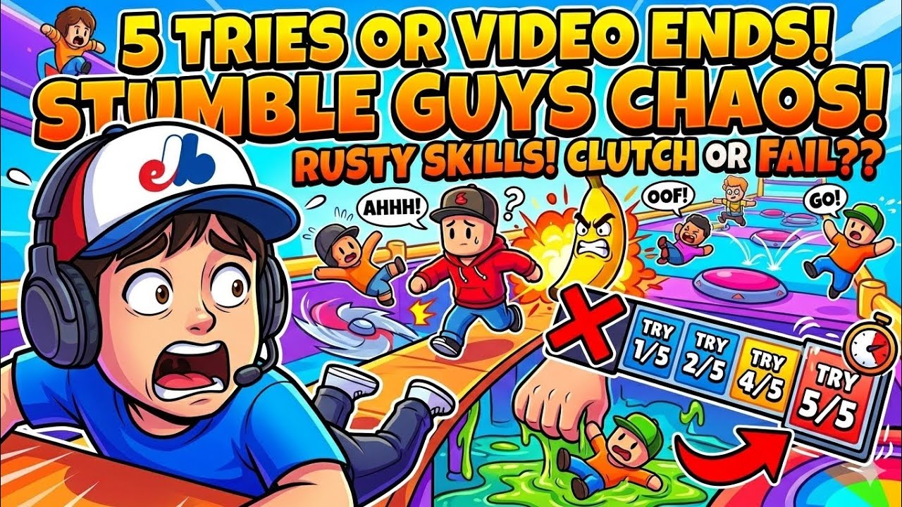 Rusty Player Attempts Impossible Stumble Guys Comeback