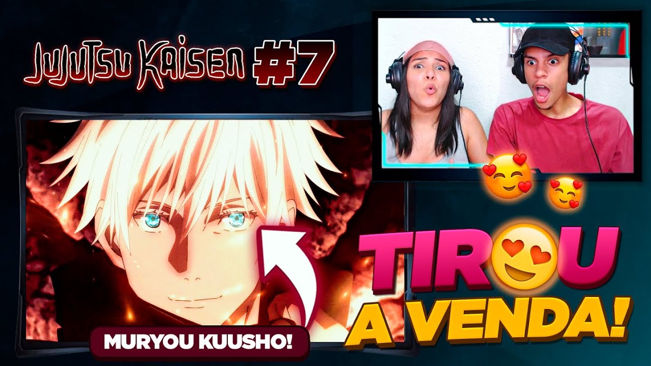 (SATORU É GOD DEMAIS!! 😱) | JUJUTSU KAISEN - EPISÓDIO 7 (DUBLADO) 🇧🇷 | [React em Casal] 🔥