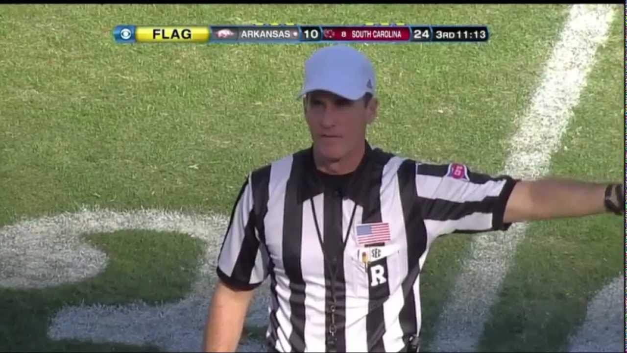 2012 USC vs Arkansas - DJ Swearinger Penalty, Penalty, Pick Six/Penalty 