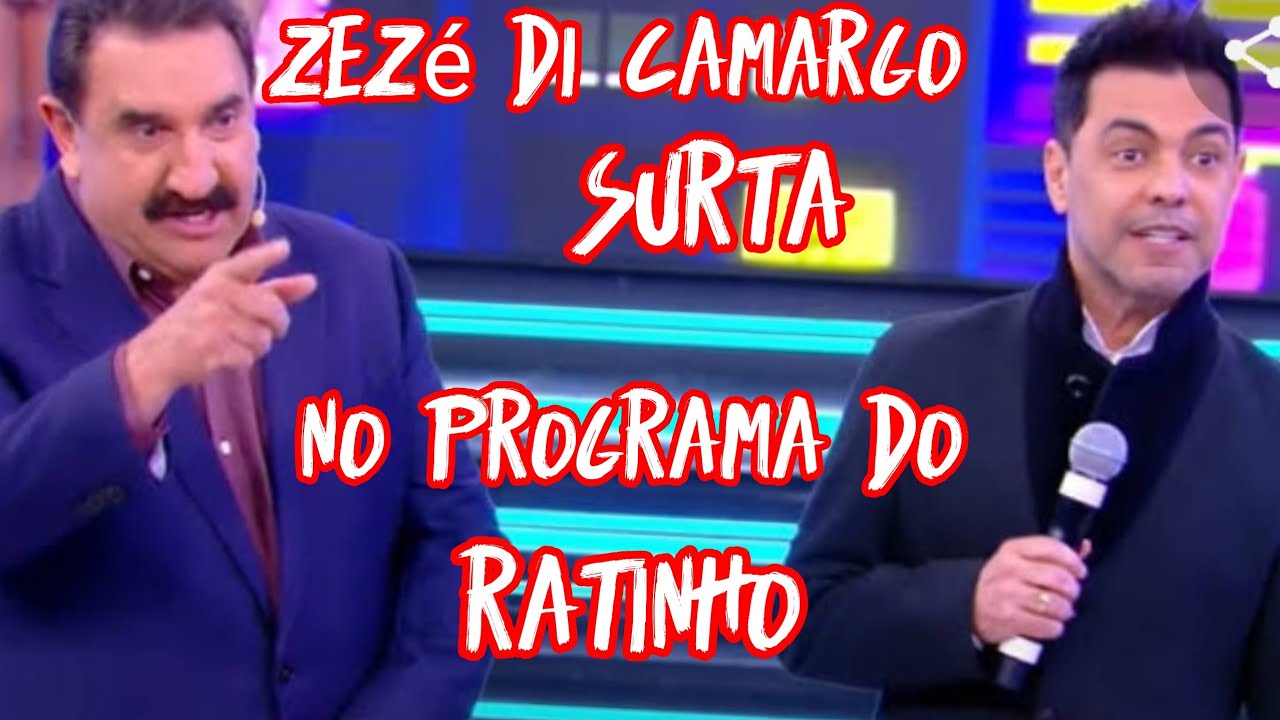 Zezé Di Camargo surta no Programa do Ratinho os bastidores revelam quem ele é junto com Graciele