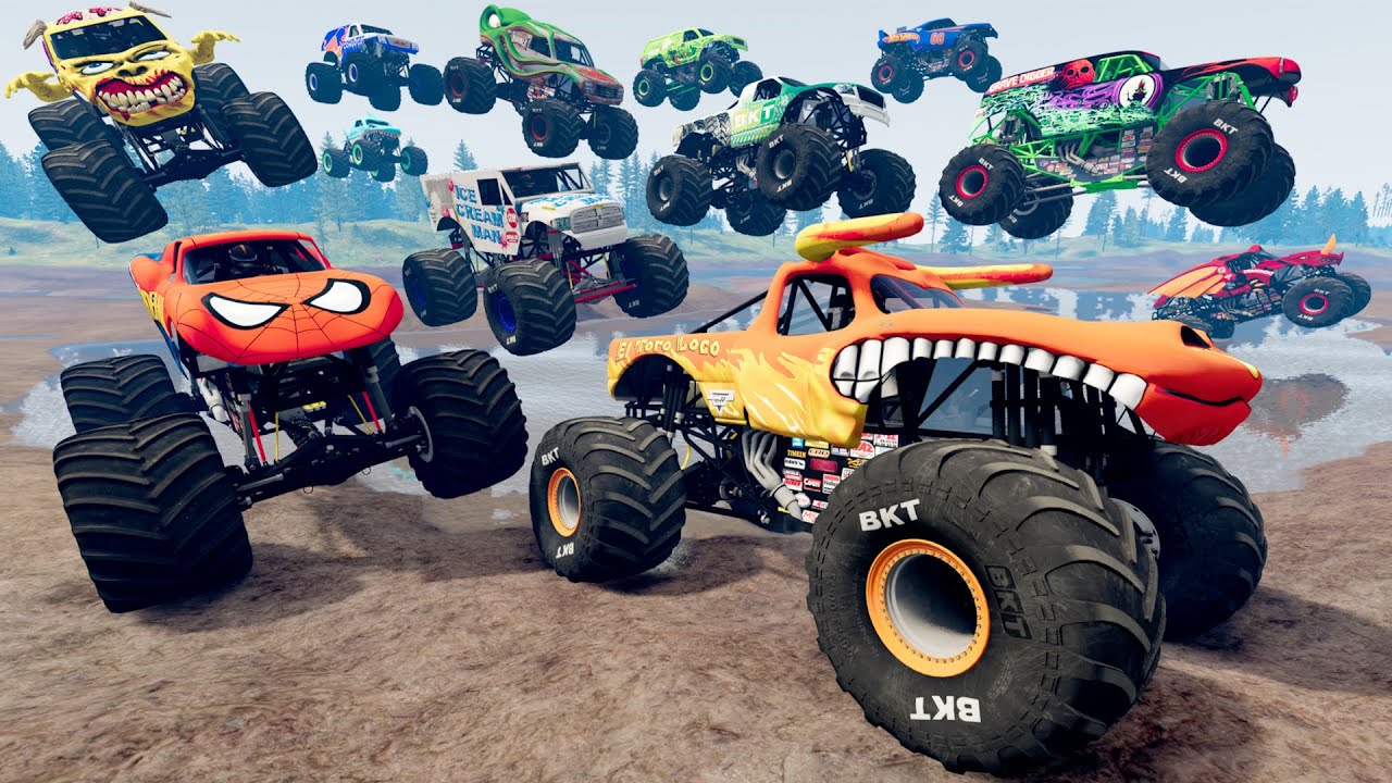 Monster Truck Mud Battle LIVE #21 | BeamNG Drive - Griff's Garage
