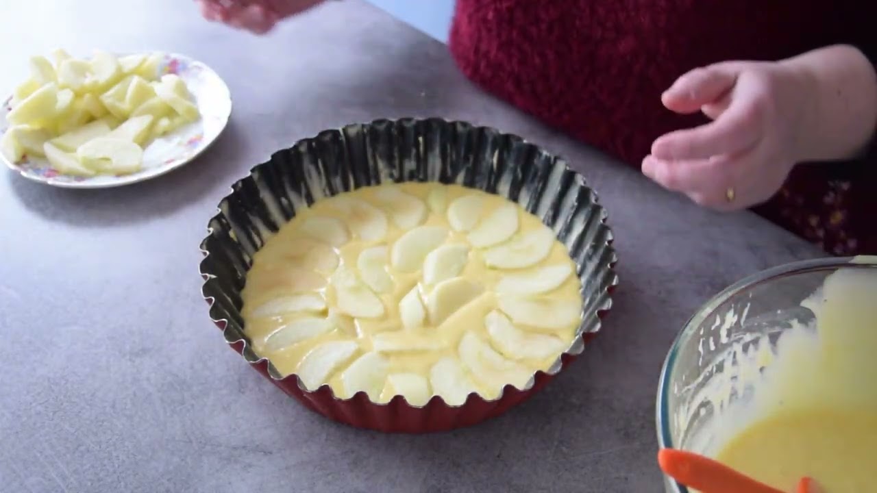 Le quatre quart aux pommes de marraine 🥧🥄