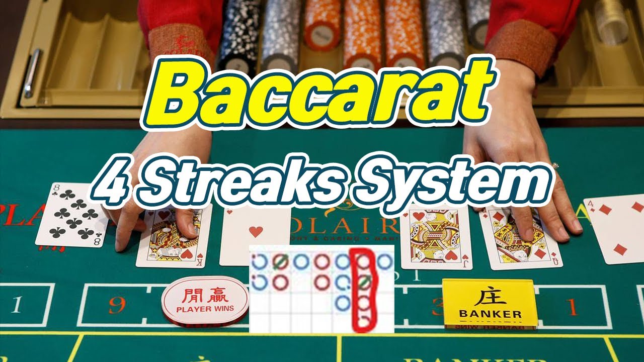 Easy Baccarat Winning Strategy - 4 Streaks System