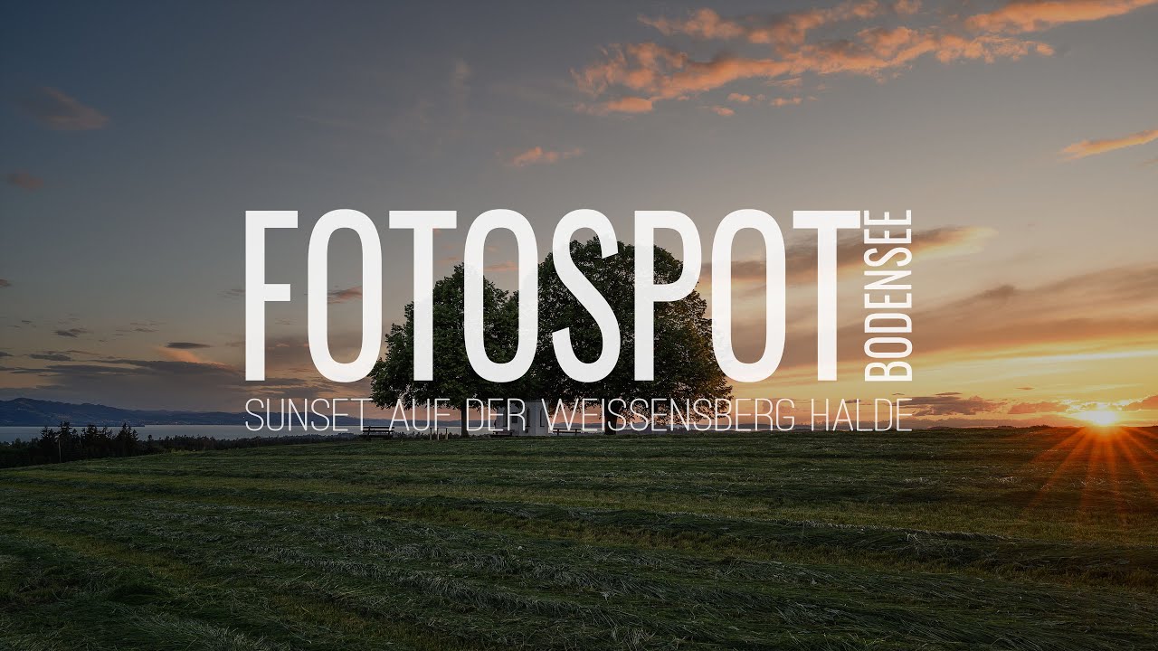 Fotospot Bodensee - Zum Sonnenuntergang auf der Weißensberg Halde