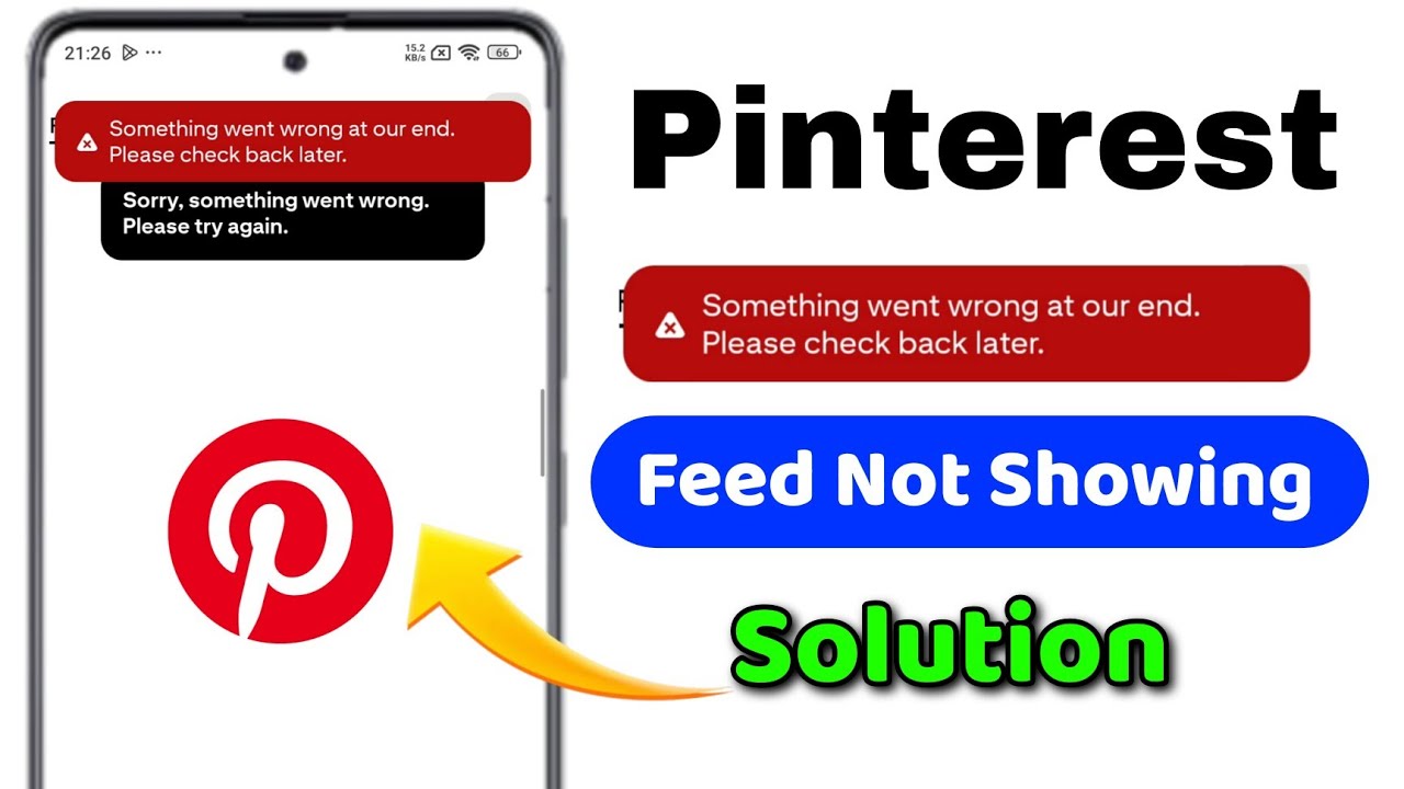 Pinterest something went wrong problem | How To Fix something went wrong pintrest app 