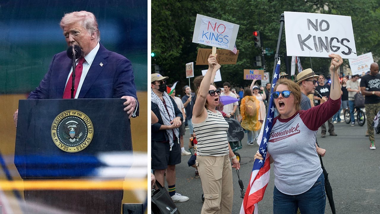 Trump celebrates military parade, birthday amid nationwide 'No Kings' protests