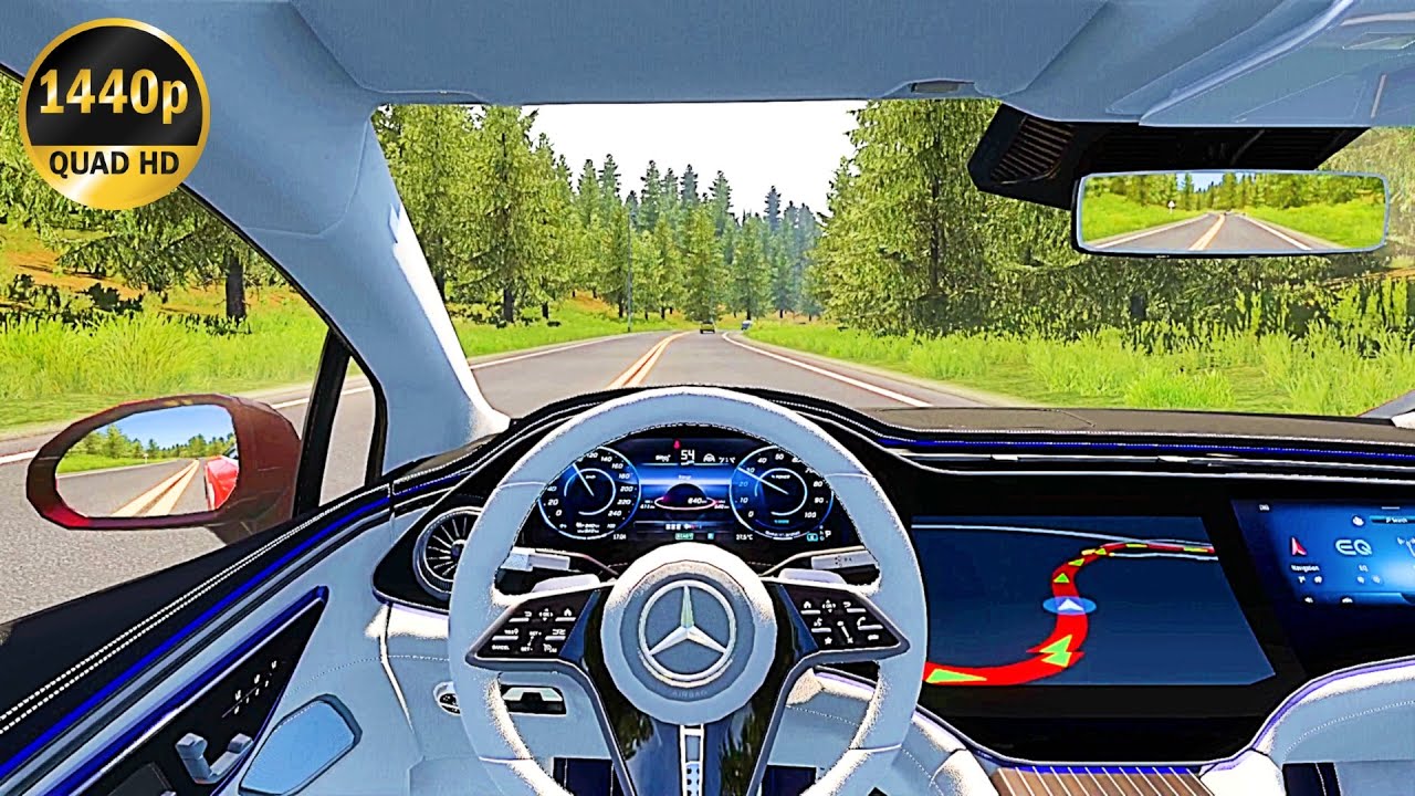 2022 Mercedes-Benz EQS 580 | ETS2 Car Mod | Logitech G29 Gameplay