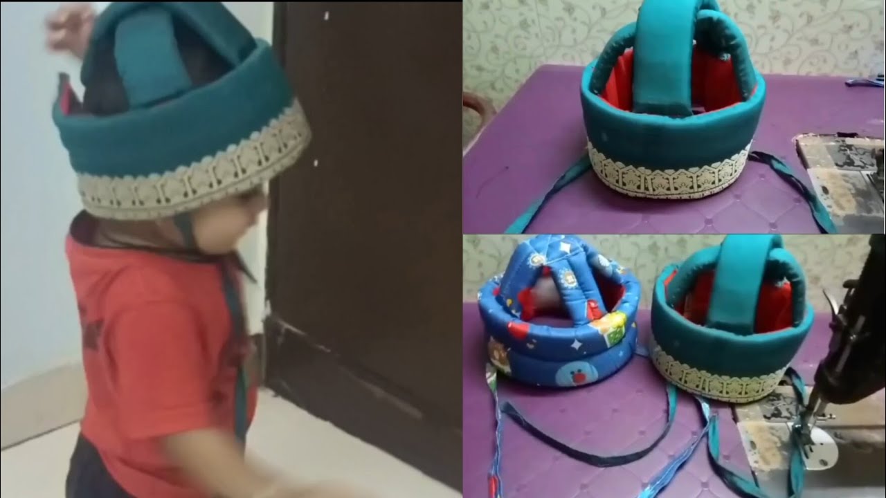 Baby Helmet safety|Baby helmet making at home|Baby safety helmet kaise banaye #viral #youtubechannel
