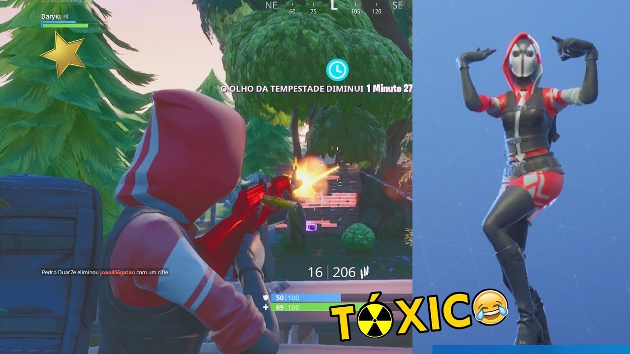 Sendo um Baita TÓXICO no Fortnite #2 ☢️😂 (um inscrito me matou?)