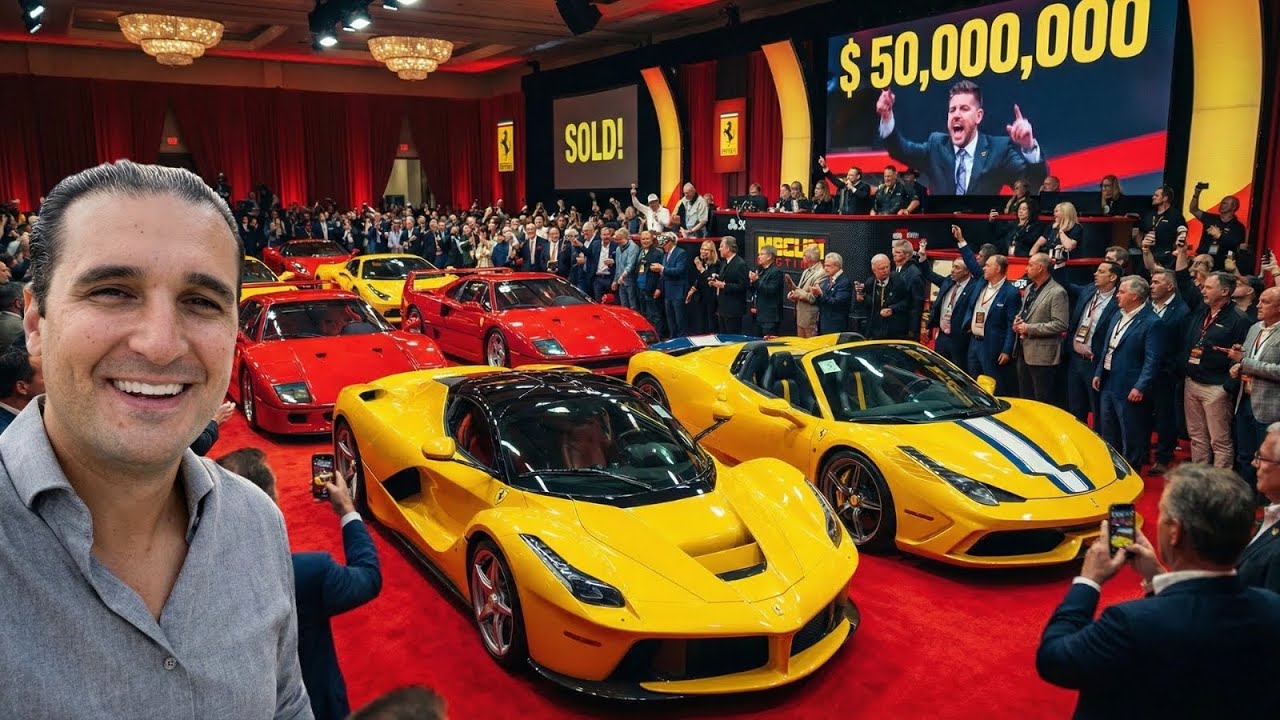 FUI NO LEILÃO MAIS INSANO DO MUNDO * Ferrari Enzo, LaFerrari, F40 e muito mais * 