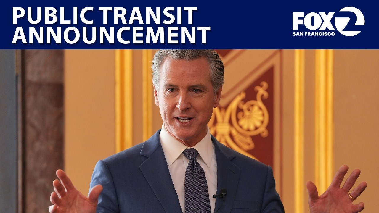 LIVE: Newsom's Bay Area public transit announcement | KTVU