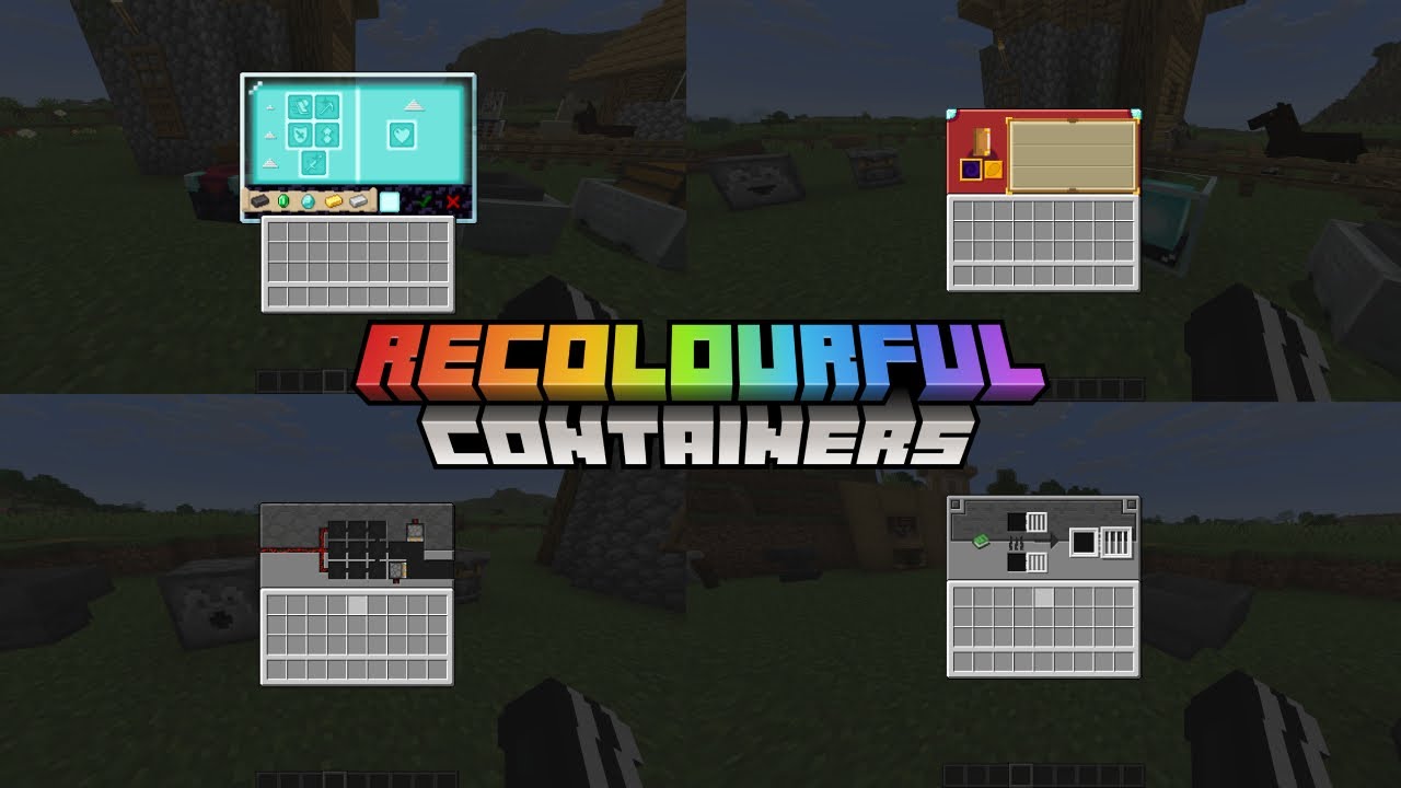Recolourful Containers Minecraft - (JAVA/BEDROCK)