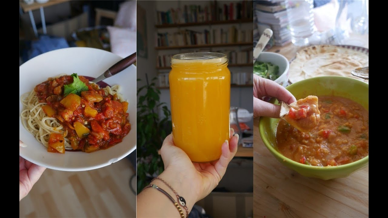 What I eat in a day - automne VEGAN