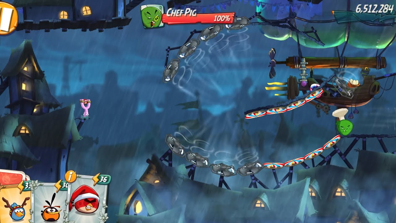 Angry Birds 2 Daily Challenge 2-3-4 Rooms Bomb’s Blast (Chef Pig) 