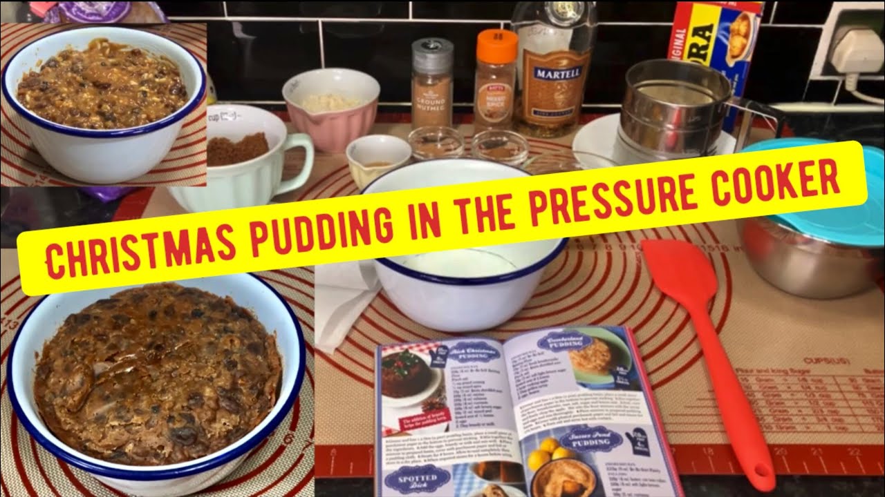 Christmas pudding in the pressure cooker