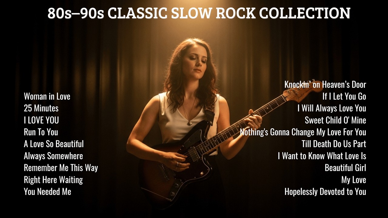 Romantic Slow Rock Classics Playlist | 80s–90s Slow Hits