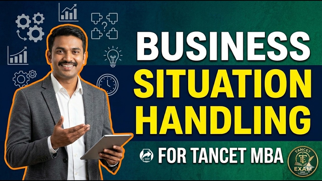 TANCET 2026 | Business Situation Handling | TANCET online coaching
