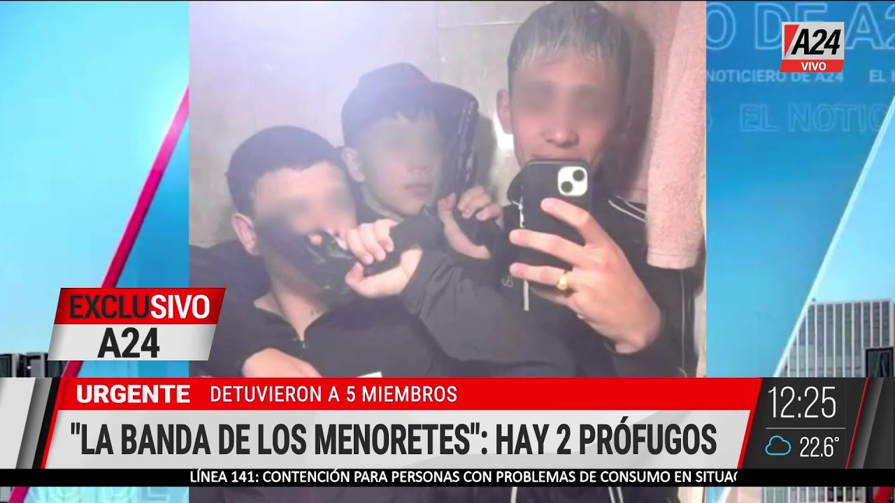 🚨 DETUVIERON A CINCO MENORES ACUSADOS DEL ROBO A LOS PERIODISTAS