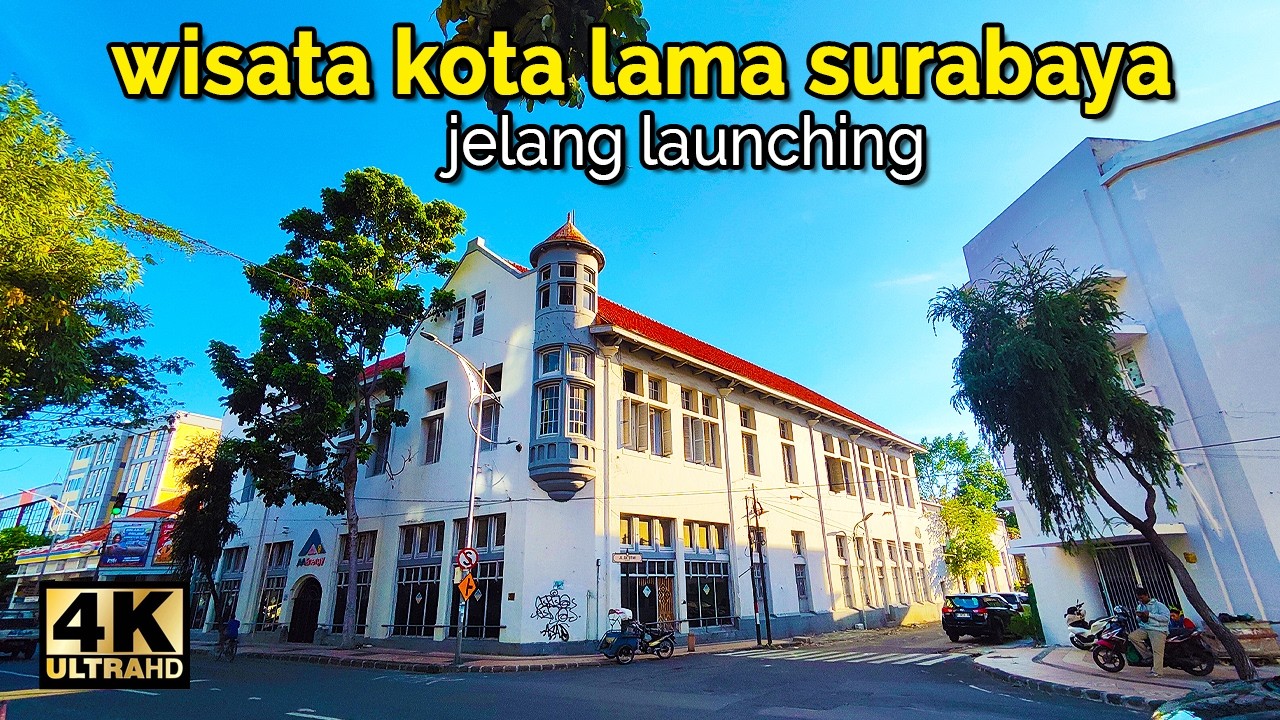 Wisata Zona Eropa Kota Lama Surabaya Jelang Launching | Indahnya Senja di Tengah Cagar Budaya【4K】