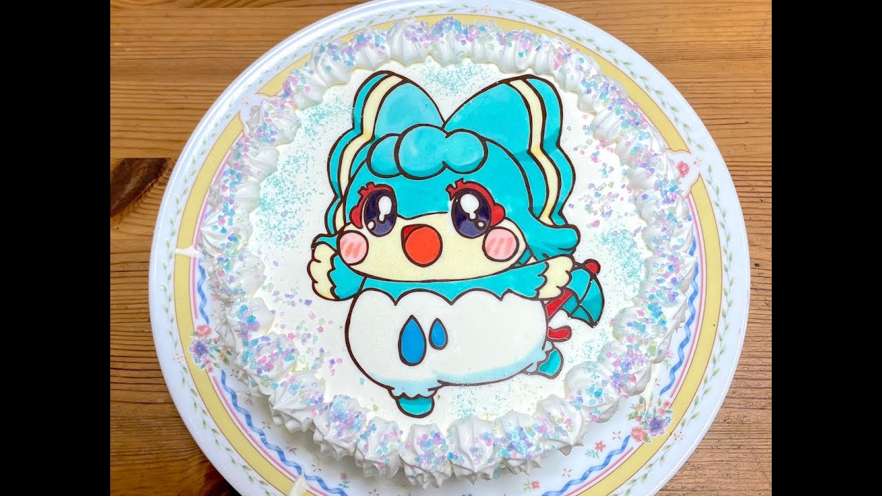 キャラケーキの作り方　ここたま   アメリ　リクエストケーキ