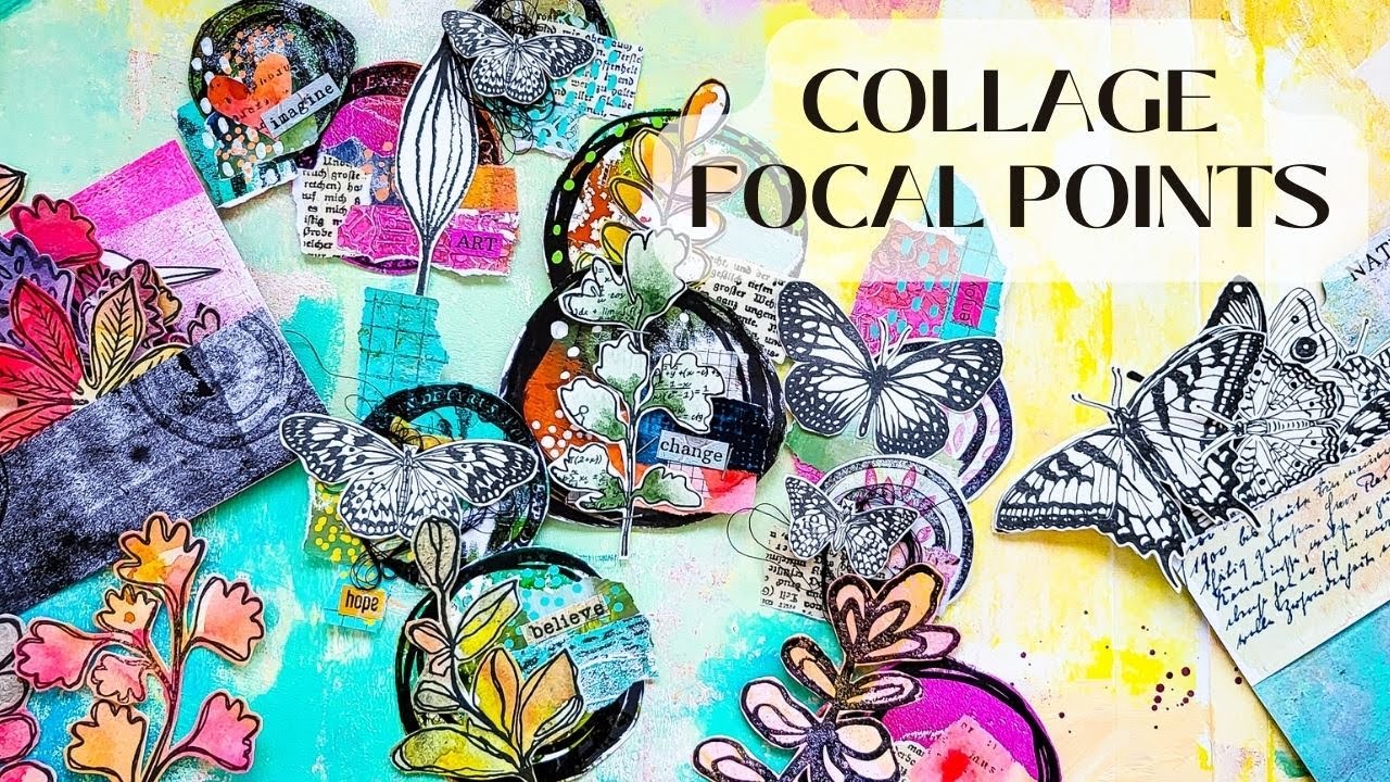 DIY Collage Fodder Embellishments from Paper Scraps ⭐I use mainly gelli prints