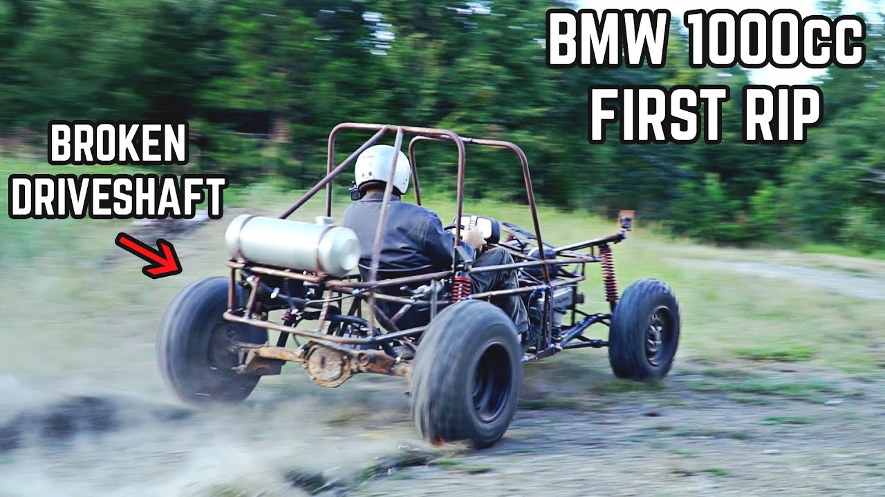 1000cc Trophy Truck Go Kart First Rip! 100HP Mini Trophy Truck Build