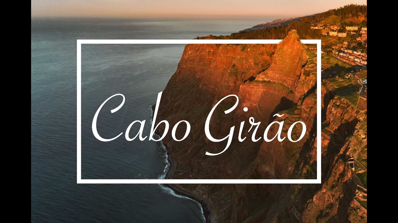 Drone footage of Cabo Girao at sunrise