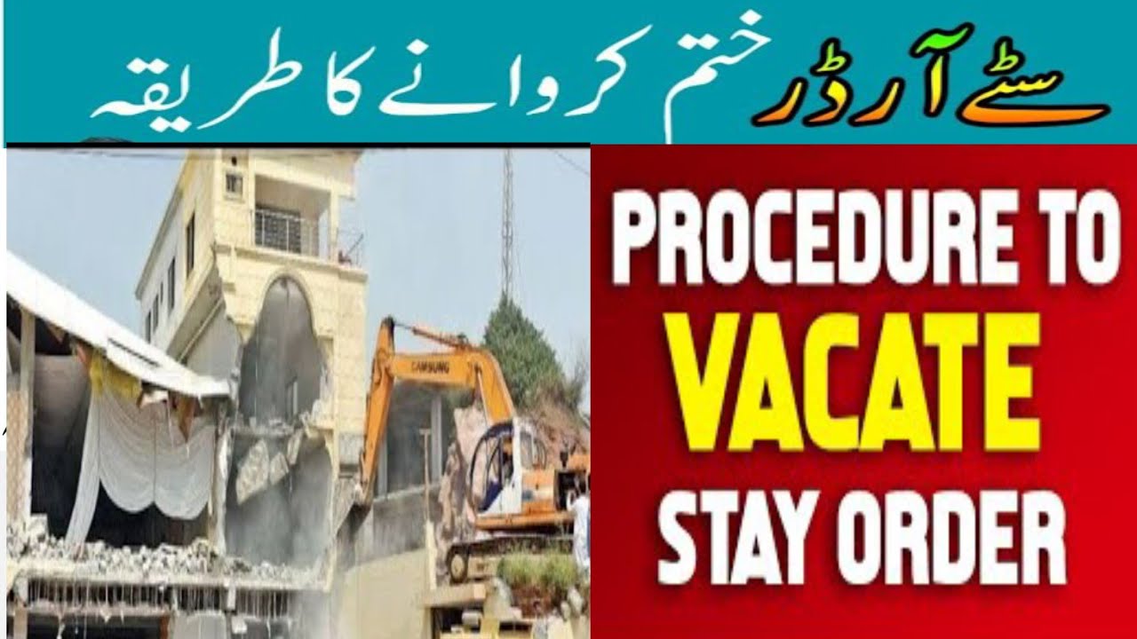 How to Vacate Stay Order from the Court I Temporary Injunctions I Order 39 Rule 1 & 2 of CPC, 1908
