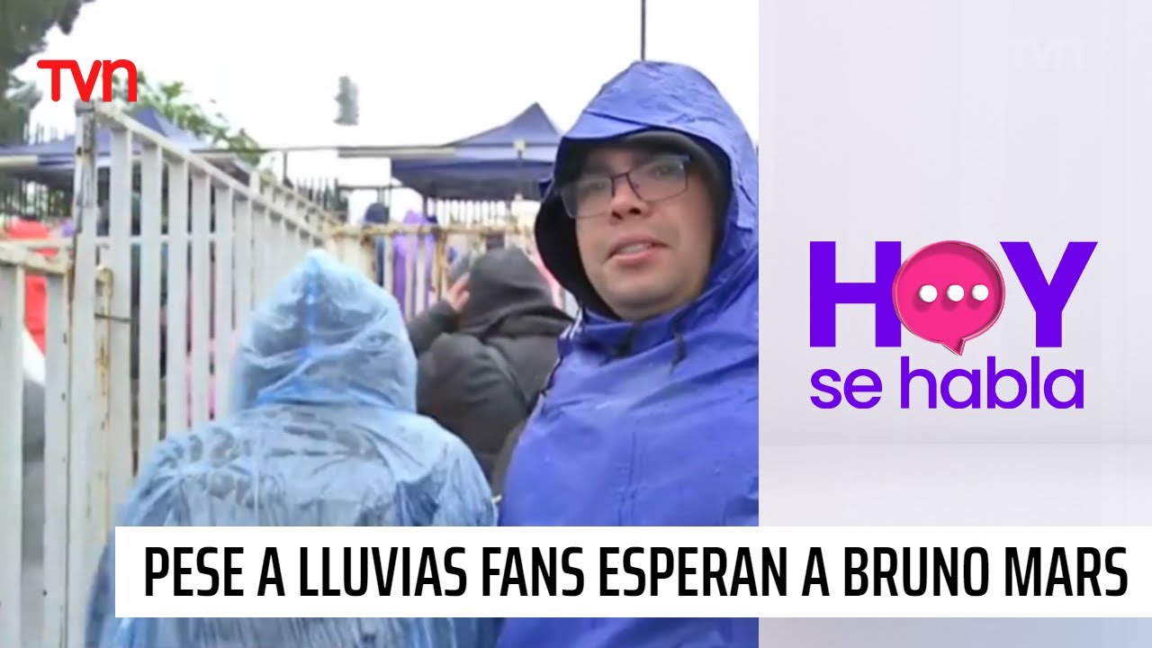 No importa la lluvia: Fanáticas están listas para el concierto de Bruno Mars | Hoy se habla