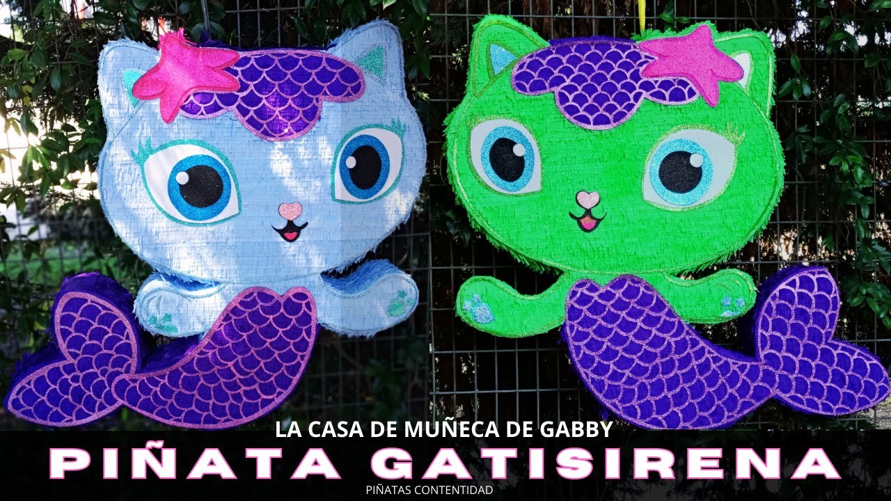 Como HACER una PIÑATA de GATISIRENA | La Casa de Muñecas de Gabby