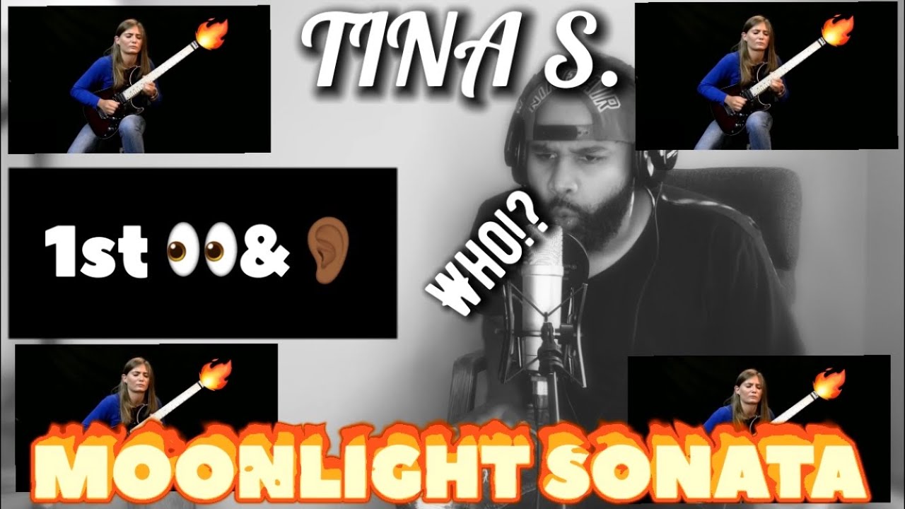 WHO!? TINA S. MOONLIGHT SONATA ludwig van Beethoven cover/REACTION 😳🎸🔥Charles reacts