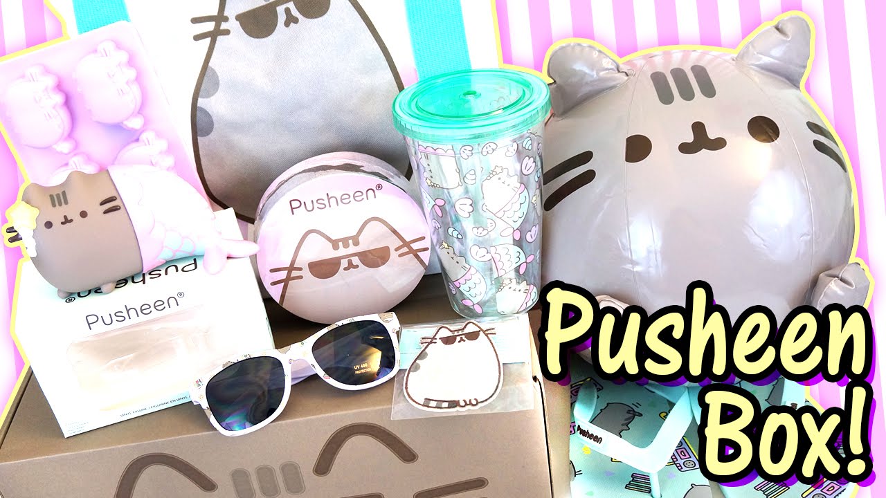Pusheen Cat Box Summer 2016 - Kawaii Subscription Box Unboxing - So much Official Merch Cuteness!!