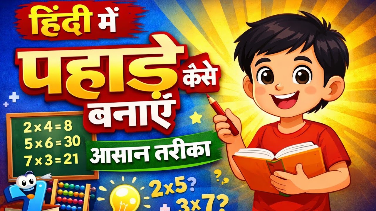 हिंदी में पहाड़े कैसे बनाएं – आसान तरीका | Multiplication Tables Trick in Hindi