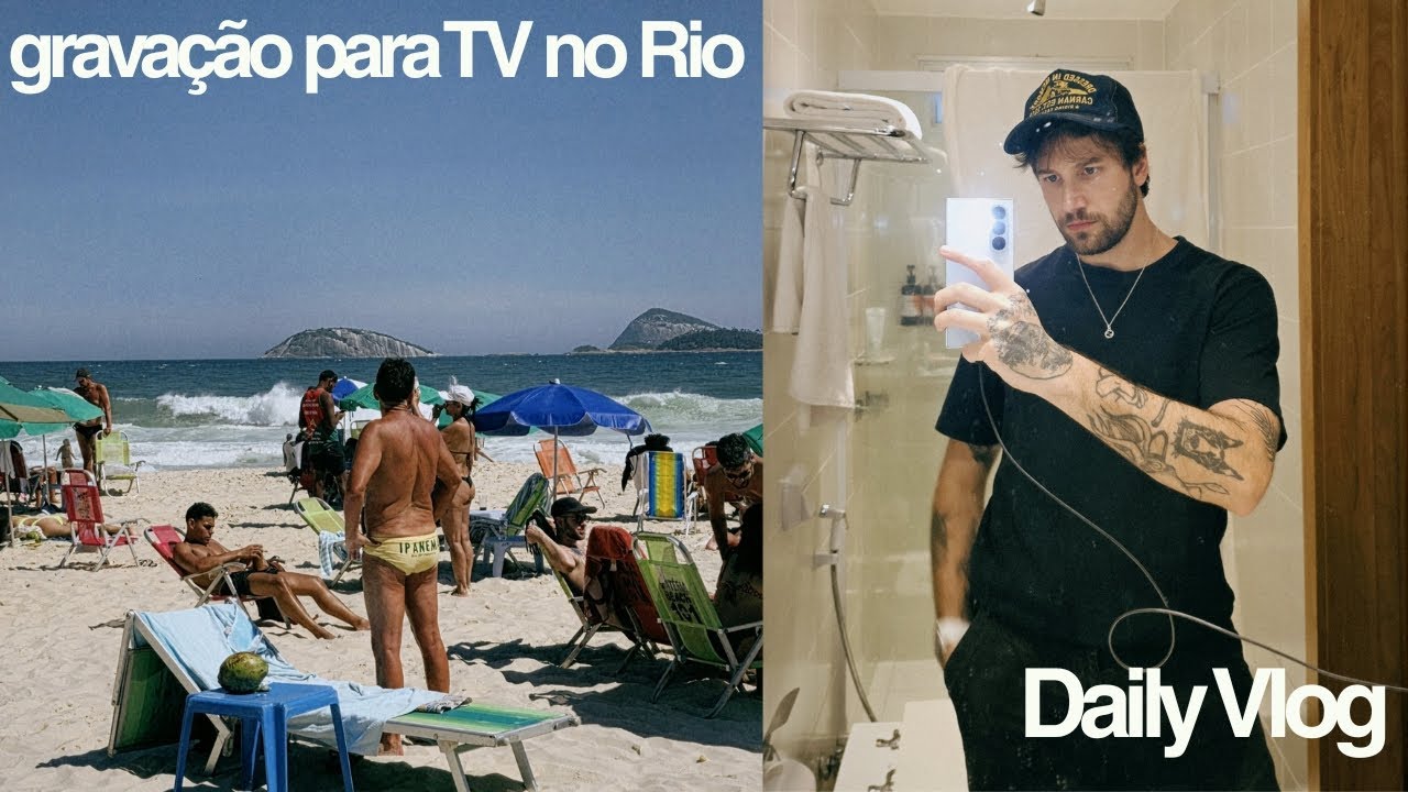 tomei um socão na terapia falando sobre natal + gravação no rio com samsung