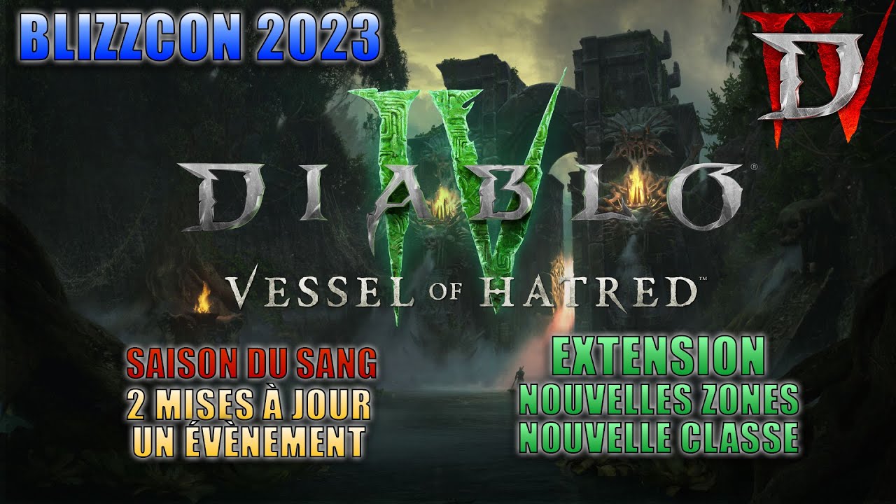 EXTENSION, AJOUT DE CONTENU POUR LA SAISON 2, SAISON 3, RÉCAP DES ANNONCES DE DIABLO À LA BLIZZCON !