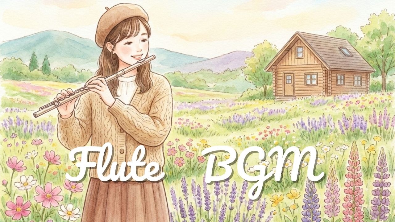 【Flute BGM】Carried on the Lavender Breeze
