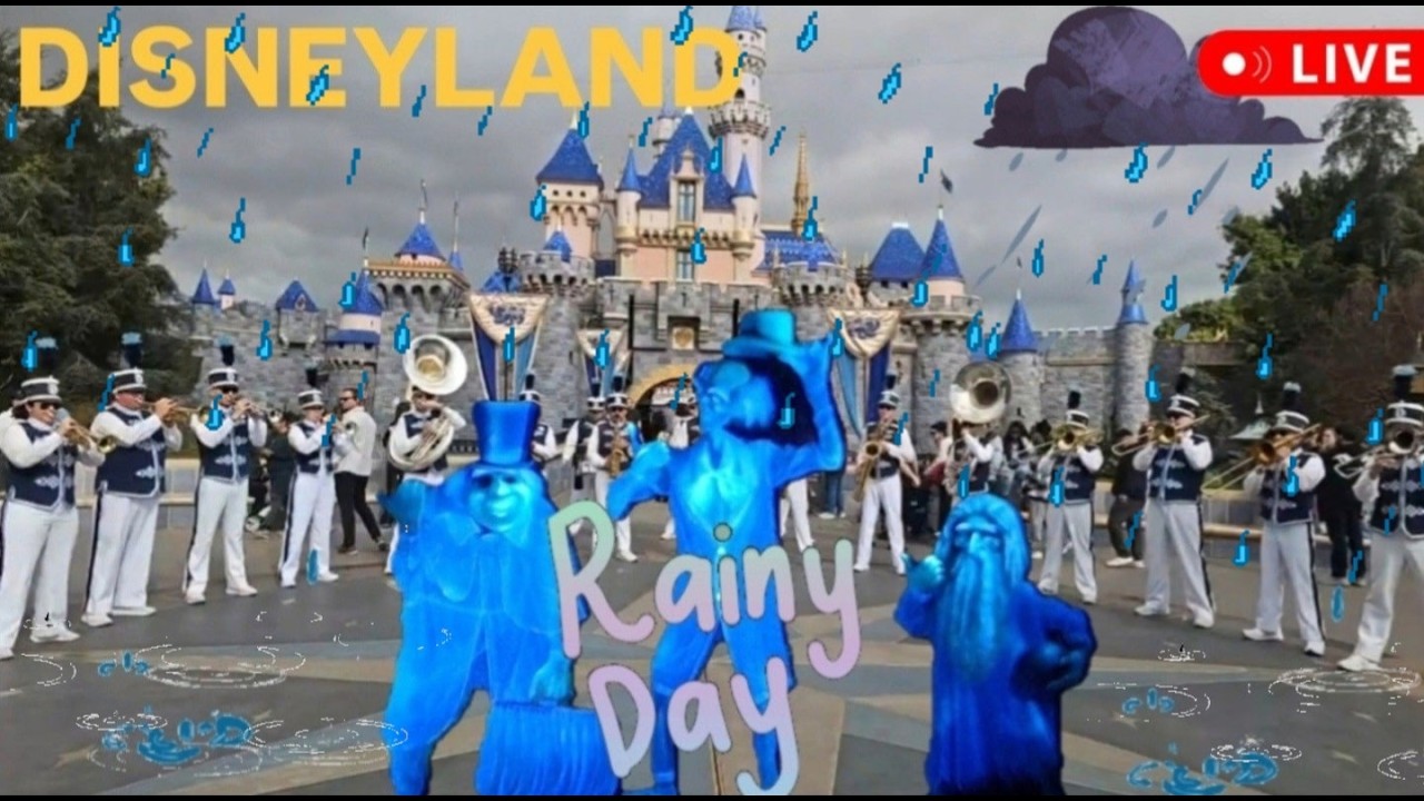 Disneyland Rainy Day Fun Rides Shows #livestream